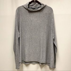 AnyBody Grey Mock-neck Tunic Size M